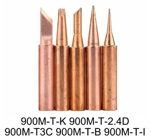 Жало для паяльника паяльной станции. Набор 5 шт. медь 900 М. Ціна