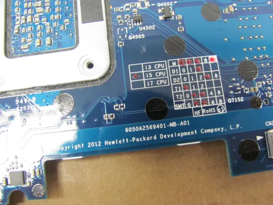 772-10 материнська плата РОБОЧА 6050A2569401 727622-001  I5-3437U  для HP Folio 9470m, 9480m оригінал в Україні