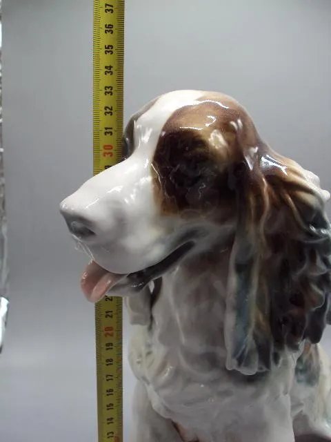 Фигура фарфор статуэтка собака кокер спаниель собачка большая высота 32,5 см №14259 Де купити