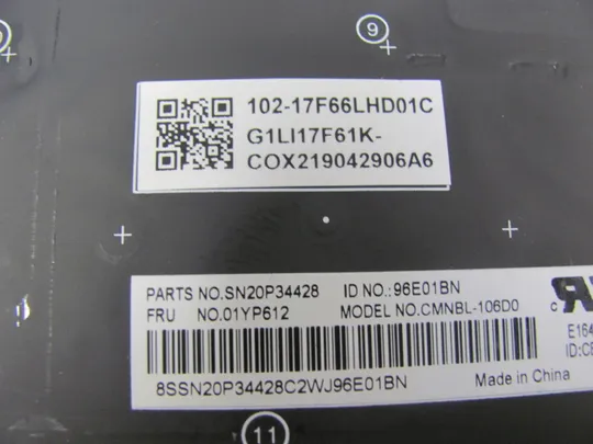 576-5 клавіатура з підсвіткою 01YP612 01YP686 PK131671B16 для Lenovo Thinkpad  E580 E585 E590 E595 T590 L580 L590 P52 P53 P53S P72 P73 оригінал Інтернет-аукціон