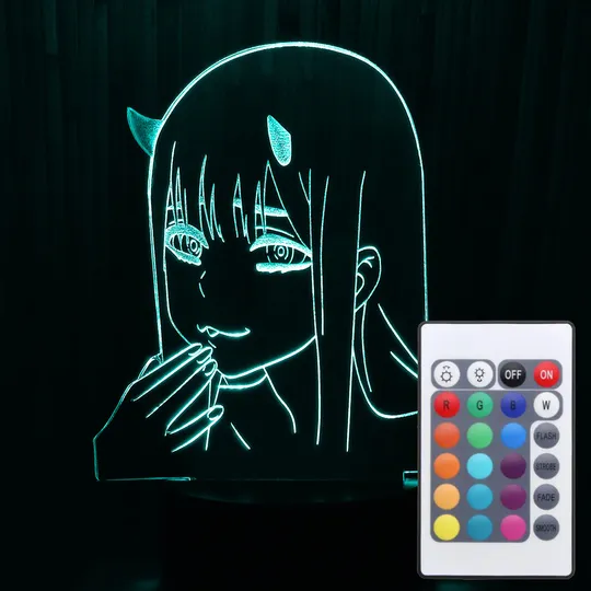 Акриловий світильник-нічник з пультом 16 кольорів Зеро Ту tty-n000318 Ціна