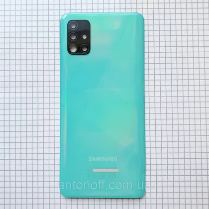 фото, Задня кришка Samsung A515F Galaxy A51 для телефону синій оригінал з розборки