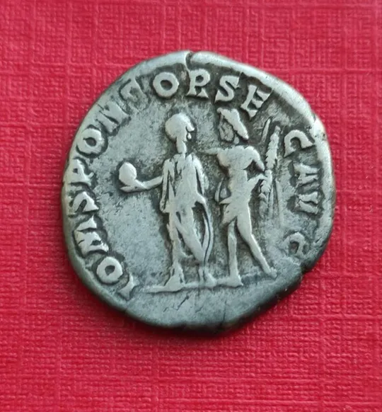 191 год н.э. Редкая монета Рима денарий император Коммод и Юпитер с молнией dn63 Продаж