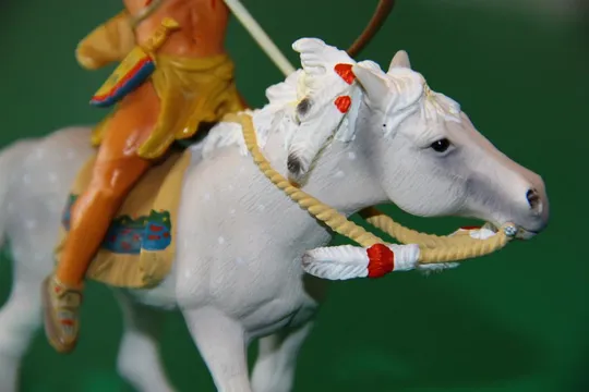 ІНДІАНЕЦЬ СІУ З ЛУКОМ на коні индеец SCHLEICH 90-100мм ФРГ ФРН ЛЮКС !! Де купити