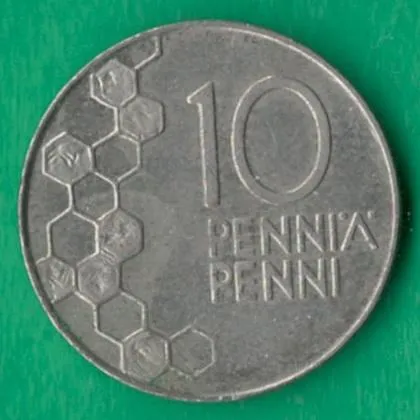 фото, 10 пенні 1993 року Фінляндія [БР]