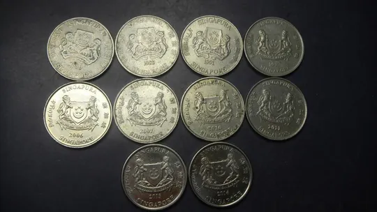 Купити 20 центів Сінгапур (порічниця) 10шт, всі різні