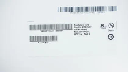 фото, Матриця 17.3 B173HTN01.1 (1920*1080, 30pin, LED NORMAL, матова, роз'єм ліворуч знизу) для ноутбука (renew)