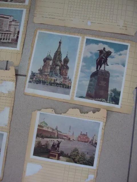 открытка москва 24 шт склейка на листе 7 листов шагина 1955 №12342 Недорого