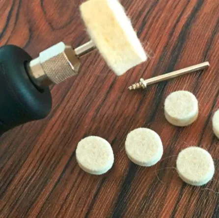 Диск,круг полировальный фетровый,войлочный.D 13мм 10шт+держатель для гравера,бормашин Ціна