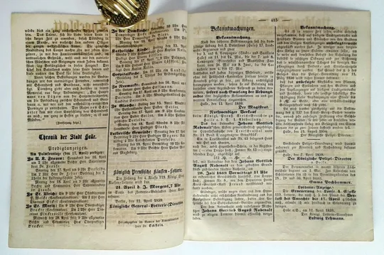 Купити Газета Hallische Tageblatt №89 і №90 1859 рік Німеччина Fv8.6