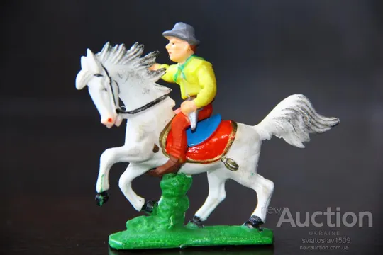 ковбой ГДР №091 ДЖИМ БРИДЖЕР Фрихольд Фишер на коне №312  желтая РЕЗИНА !! Ціна