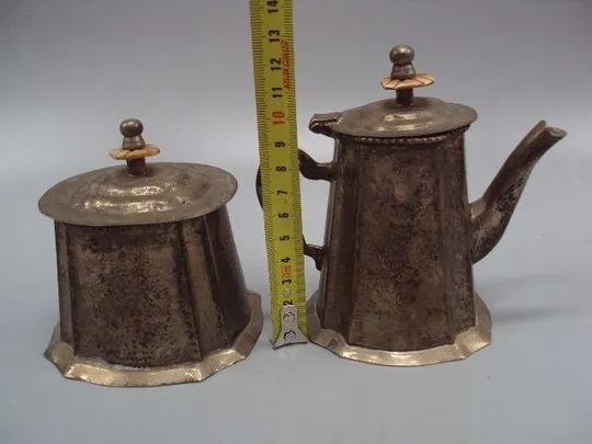 Набор кофейник чайник, сахарница и поднос королевский дом King's House Sheffield Collection №13674 Де купити