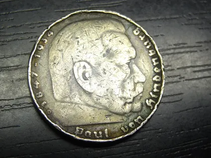 фото, 5 рейхсмарок 1936 D Німеччина срібло