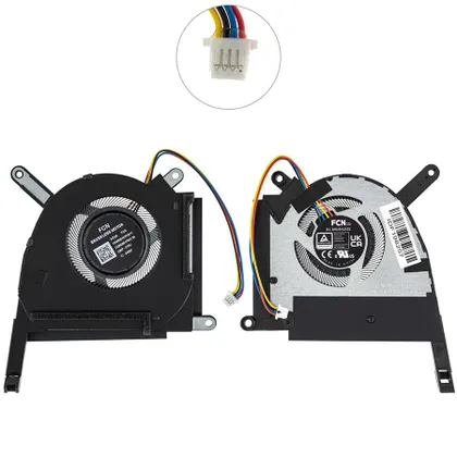 фото, Оригінальний вентилятор для ноутбука ASUS (FA507RE, FX507ZE, FX507ZC), (GPU FAN), 5V, (13NR08Y0T01011) (Кулер)