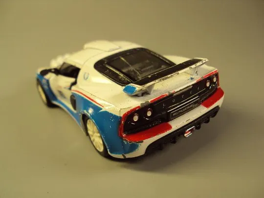 машинка 2012 Lotus exsige R-GT 16 scale 1/32 kinsmart Китай длина 12,3 см №10803 З аукціону