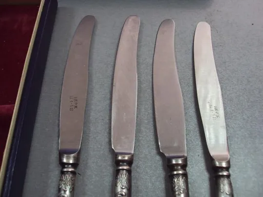 Купити Набор столовые приборы ножи нержавейка мнц ЗиШ ссср нож длина 24 см лот 4 шт в коробке №11710