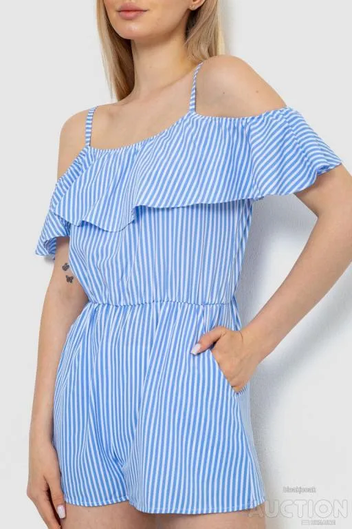 Купити Комбинезон женский в полоску, цвет сине-белый, 230R83-5