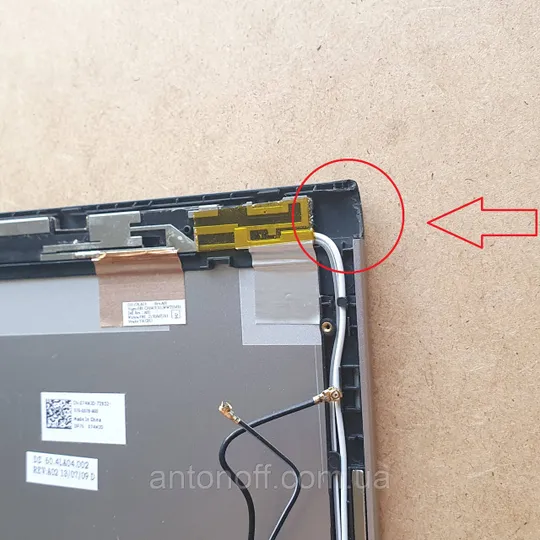 Кришка матриці Dell Latitude 3330 / 60.4LA04.002 074MJD для ноутбука оригінал з розборки З аукціону