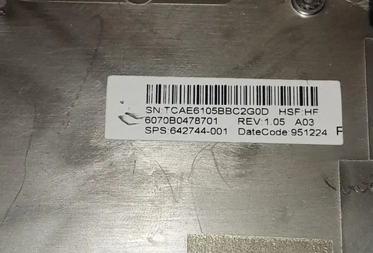 Середня частина корпуса (топкейс) з ноутбука HP EliteBook 8460p 8470p 642744-001 6070B0478701 Недорого