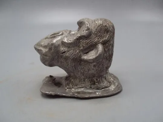 Фигура металл статуэтка обезьяна голова обезьяны литье тяжелая высота 6,3 см №14008 Де купити