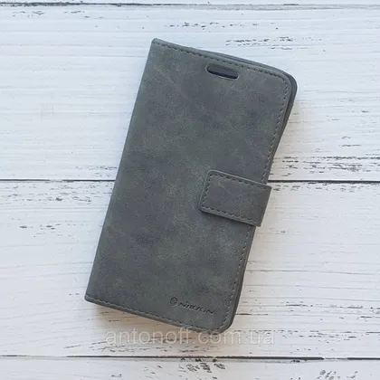 фото, Книжка універсальна Nillkin Slider / слайдер 5.0"-5.2" (15.3×8см) для телефона Gray
