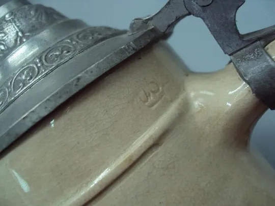 Пивной бокал с крышкой керамика Германия кружка пивная wehl hekemm's 0,5 л высота 17,5 см (№838) Характеристики