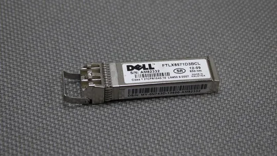 трансивер 10Gb Dell/Finisar 0N743D N743D 10GB SFP+ 850nm 300nm FTLX8571D3BCL Transceiver Ціна
