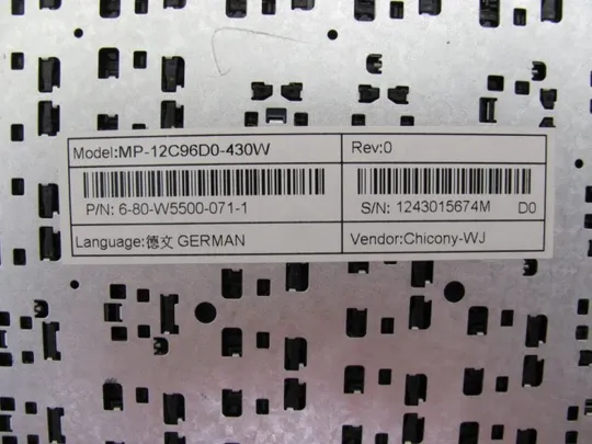 №53-16 клавіатура робоча MP-12C96D0-430W для TERRA MOBILE 1529 1220252 оригінал Продаж