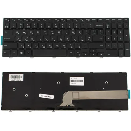 фото, Клавіатура для ноутбука DELL (Inspiron: 3541, 3542, 3543, 5542, 5545, 5547) ukr, black