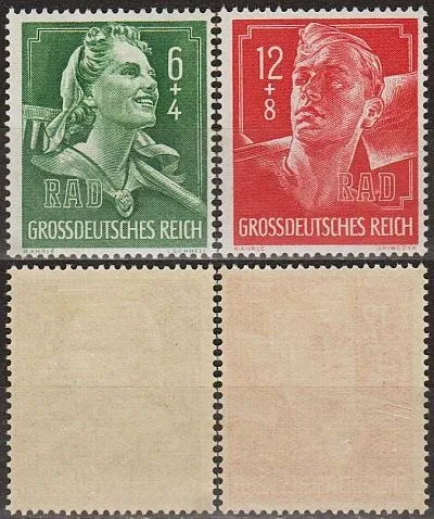 1944 - Рейх - Трудова Армія Mi.894-95 * Ціна