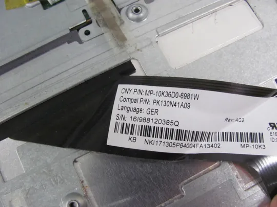 391-4  Кришка панель палмрест тачпад клавіатура РОБОЧА  AP154000900 для Acer Aspire E5-511 E5-521 E5-551 оригінал Інструкція