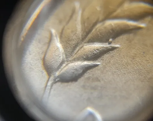 (7974) 1 рубль 1992 РФ, М, викрошки та розколи на реверсі та аверсі З аукціону