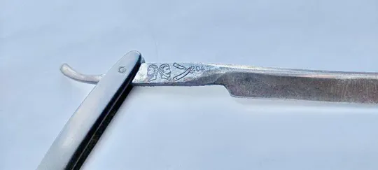 Очень редкая Антикварная опасная бритва 19 века Золинген Германия для РОС Империи ng672 Де купити