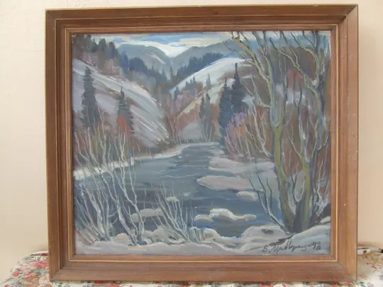 Закарпатская школа  Цбере.. В   раз.  80х70 см.     также много другого. Недорого