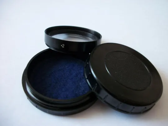 Насадочная линза 40,5x0,5 , +2 , к объективу Юпитер-3, Как Новая, футляр оригинальный. Цена-мин Ціна