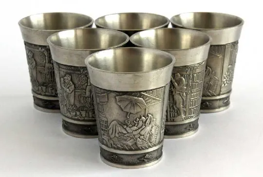 Келихи Spitzweg 6 шт по 120 мл олово VOGEL Germany Ціна