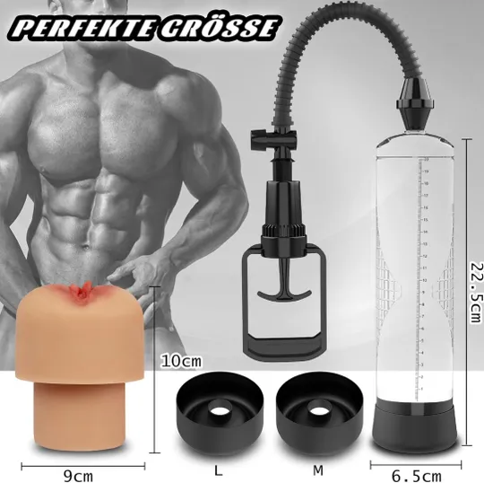 Секс-іграшка для чоловіків Насос з 2 манжетами (23) Де купити