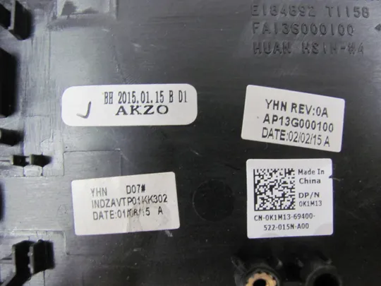 845-28  Кришка панель палмрест 0K1M13 AP13G000100 для Dell Inspiron 15 5000 5547 5548 5545 оригінал в Україні