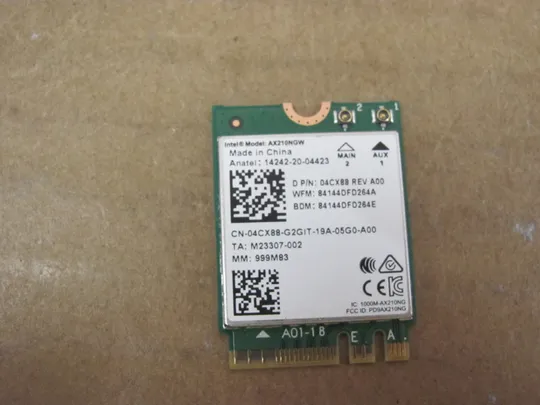 номер0842-13 WI-FI модуль AX210NGW 04CX88  для Dell Precision 7550 7560 7750 7760 оригінал Ціна