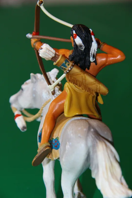ІНДІАНЕЦЬ СІУ З ЛУКОМ на коні индеец SCHLEICH 90-100мм ФРГ ФРН З аукціону