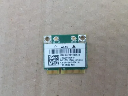 №324-4 WI-FI адаптер 0R4GW0 для Dell INSPIRON 5520 7520 R15 оригінал Ціна