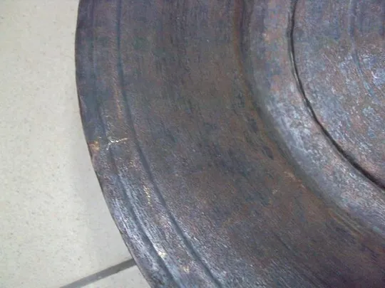 Поднос круглый тарелка медь высота 5,5 см, диаметр 36,5 см (№1261) Де купити