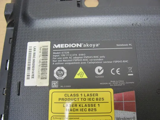 Купити номер0947-2 Кришка дно піддон корпуса Нижний корпус (дно) для ноутбука Низ 13N0-BNA1302 для MEDION AKOYA E7226 оригінал