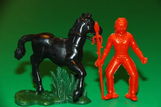 Купити ІНДІАНЕЦЬ ІЗ СПИСОМ НА КОНІ индеец  50-52мм MPC США