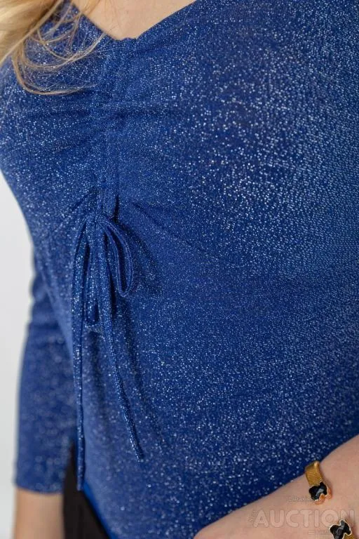 Боди нарядное, цвет синий, 244R100 Де купити