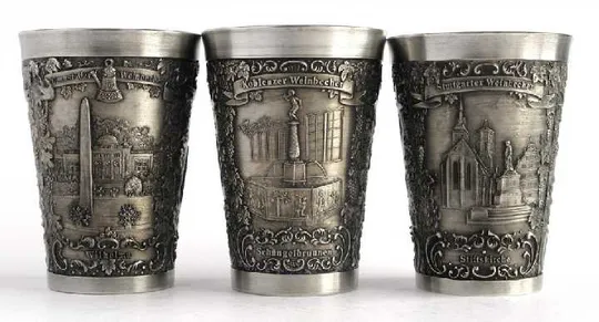 Олов&#039;яні келихи 3 шт., колекція №7, Zinn95%, Germany Ціна