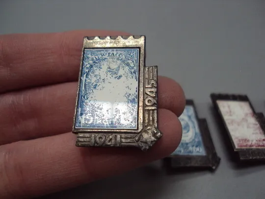 Знак почта марка ВОВ 1941-1945 орден За оборону Кавказа, орден отечка, орден Ушакова лот 4 шт №16754 З аукціону