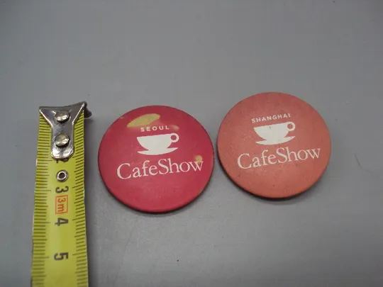Знак круглый Seoul CafeShow Сеул Shanghai CafeShow Шанхай кофе лот 2 шт №17003 Ціна