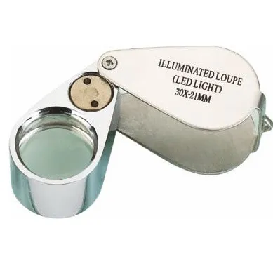 Лупа ювелірна  з Led підсвіткою, 20Х, діам-18мм  (MG21006) З аукціону