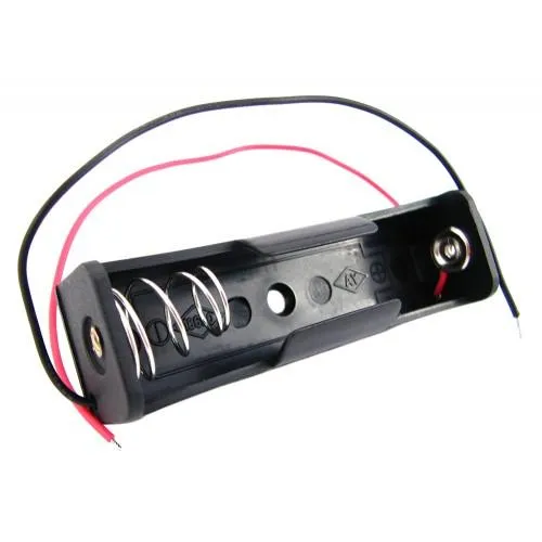 Купити Отсек для 1 батареи 18650, 3.7В бокс кейс с проводами, Arduino